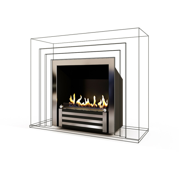 Биокамин в мраморном портале Firezo Sorpresa